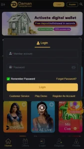 damanbet login